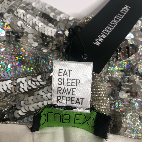 SOLD Dolls Kill Cosmic Playa Dreamin Butterfly Top - Picture 11 of 12